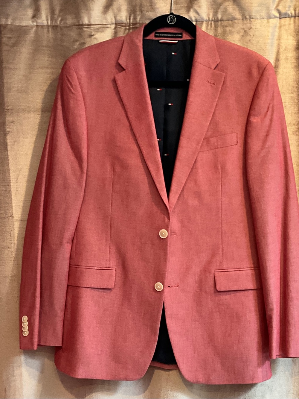 Tommy Hilfiger Men's Coral-Red Sport Coat